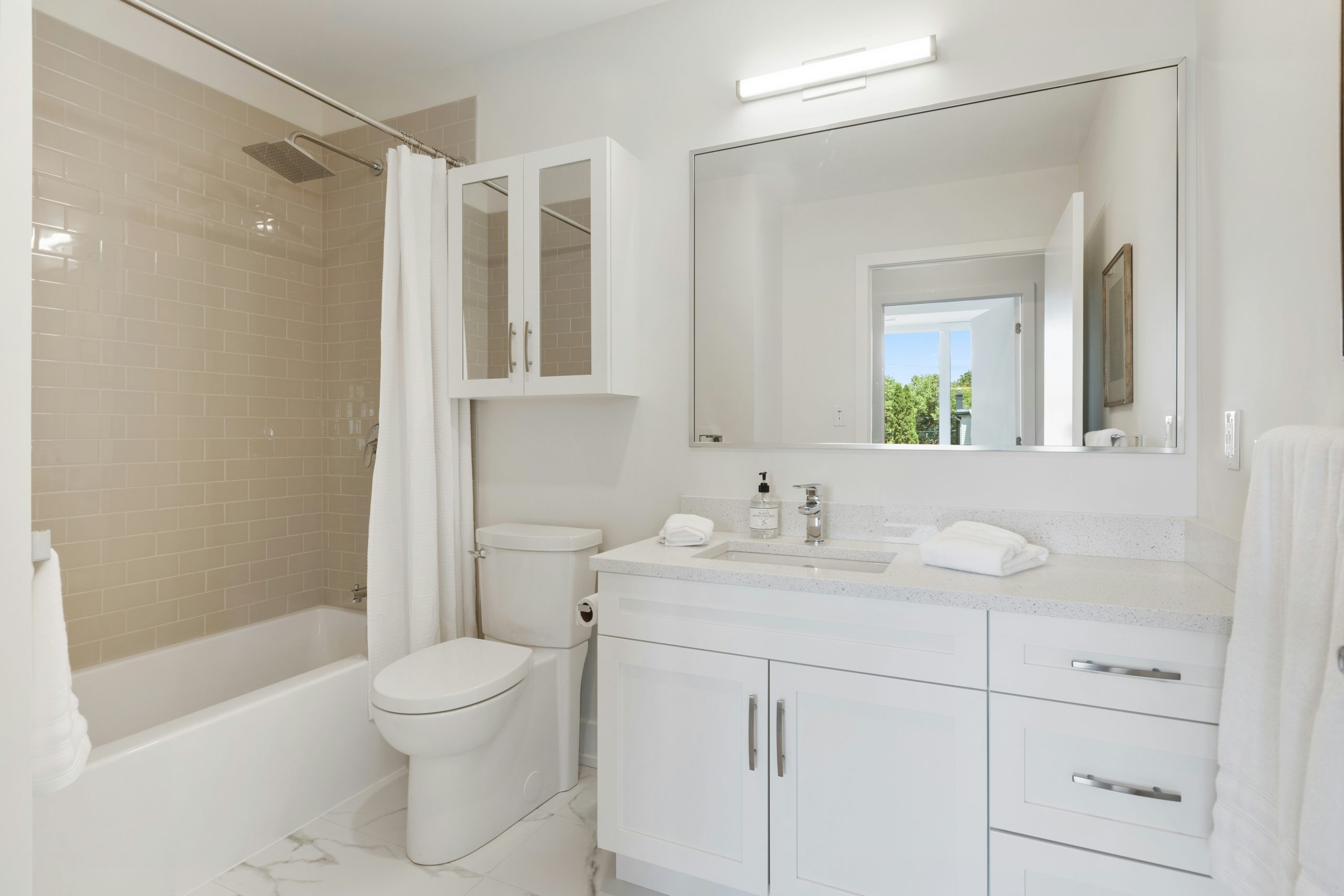 bathroom after receiving a deep cleaning