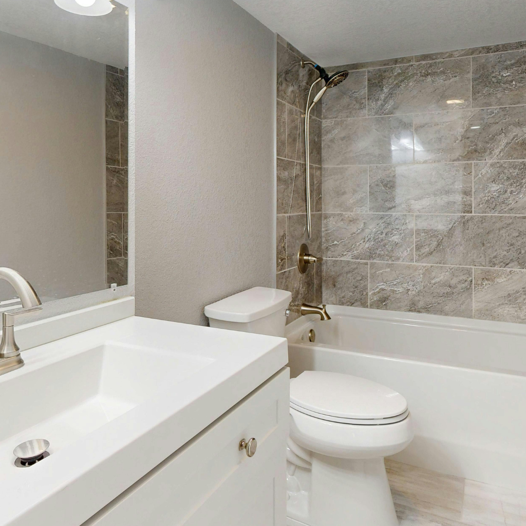 Bathroom after a remodeling project