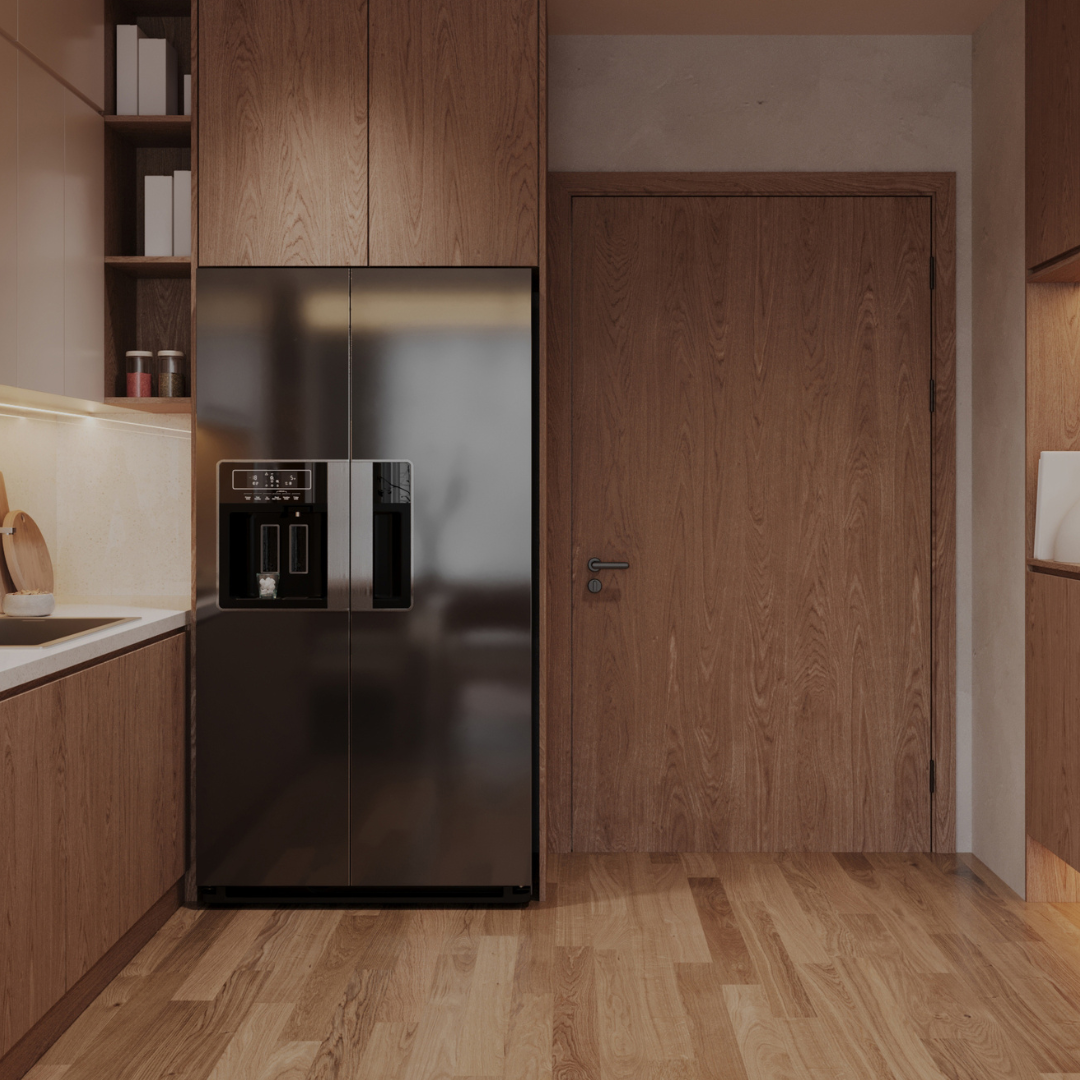 Airbnb kitchen cleaned and ready to receive a new family