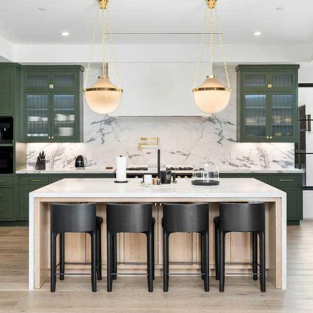 Kitchen after a professional house cleaning service