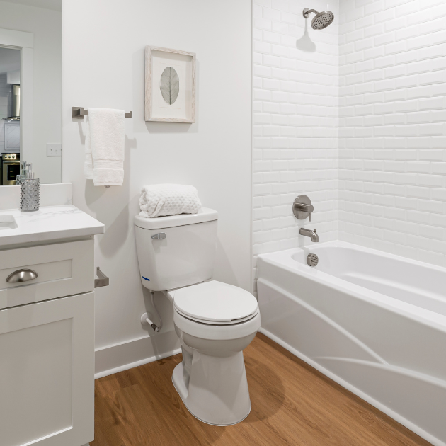 bathroom after a deep cleaning in Hanover
