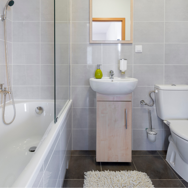 Bathroom after a deep cleaning in Kingston