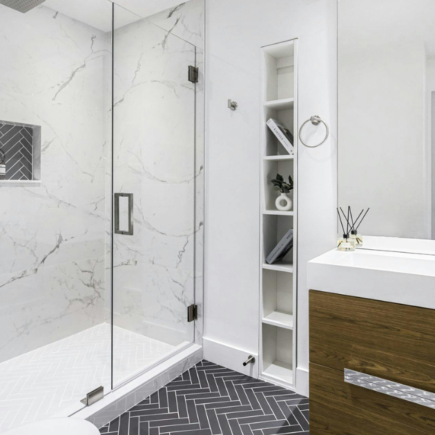 Apartment bathroom after being cleaned by experts