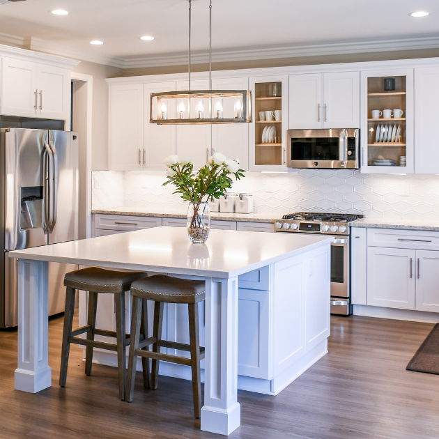 Kitchen after a detailed deep cleaning service