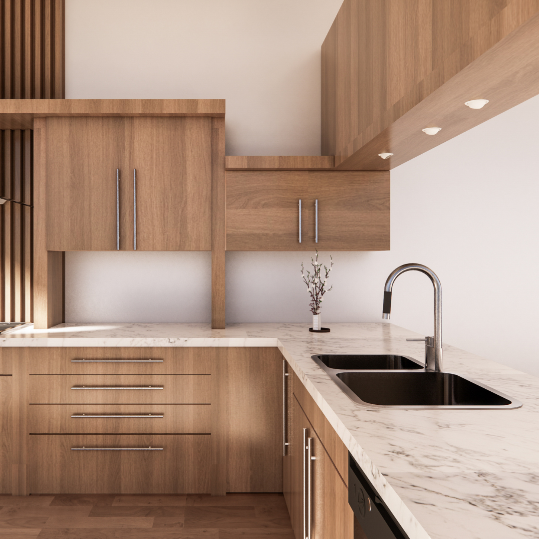 Kitchen after a dedicated move-in/move-out cleaning service