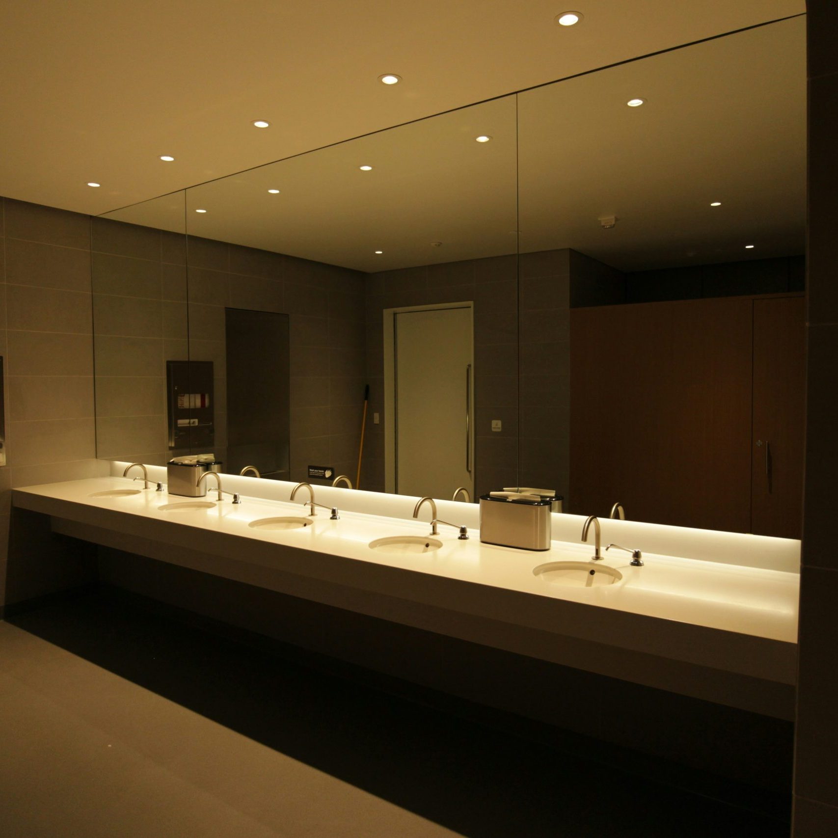 commercial building bathroom