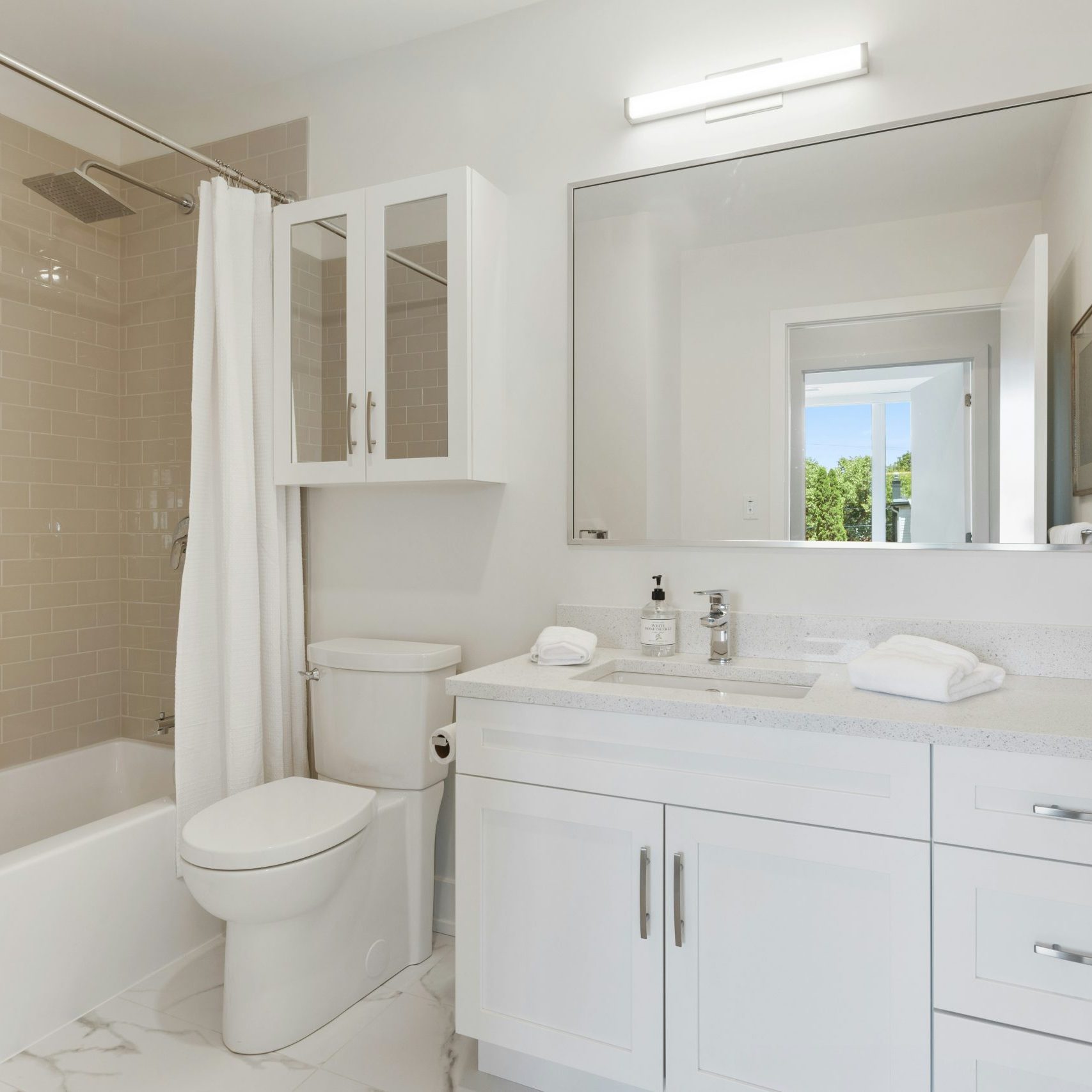 bathroom after receiving a deep cleaning